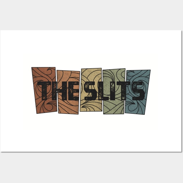 The Slits Retro Pattern Wall Art by besomethingelse